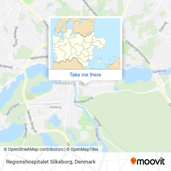 Regionshospitalet Silkeborg map