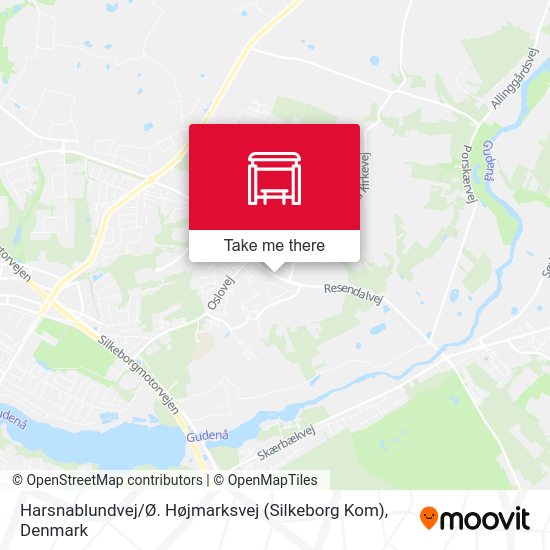 Harsnablundvej / Ø. Højmarksvej (Silkeborg Kom) map