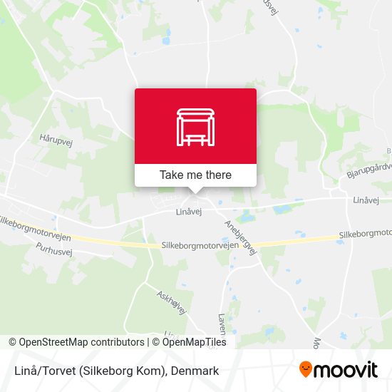 Linå/Torvet (Silkeborg Kom) map