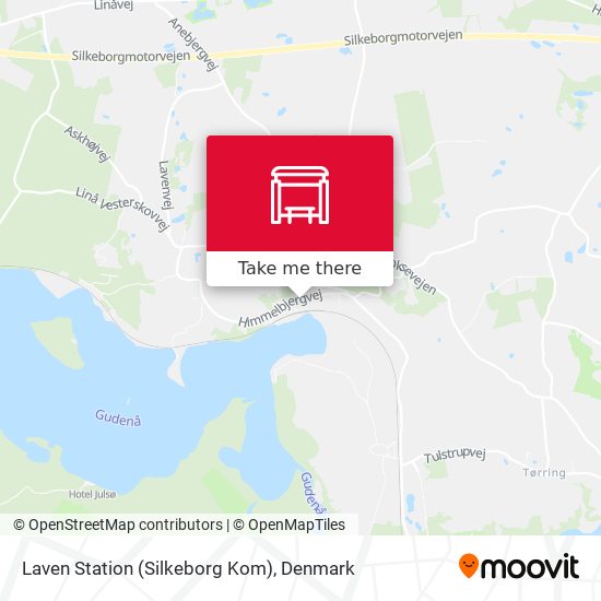 Laven Station (Silkeborg Kom) map