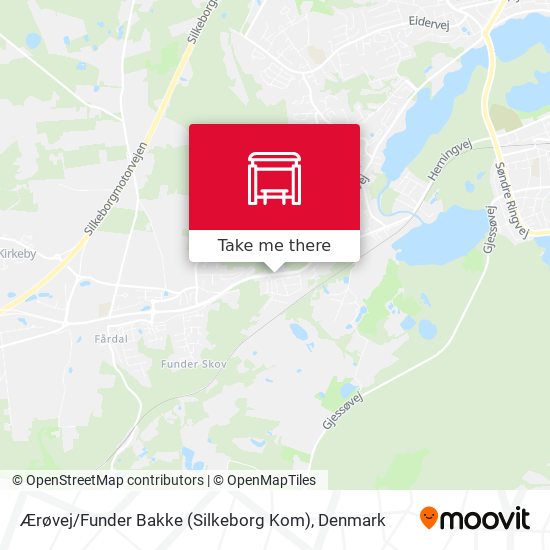 Ærøvej / Funder Bakke (Silkeborg Kom) map