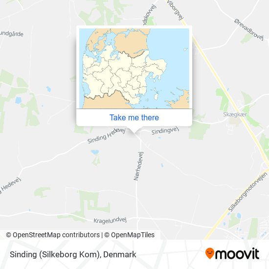 Sinding (Silkeborg Kom) map