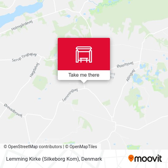 Lemming Kirke (Silkeborg Kom) map