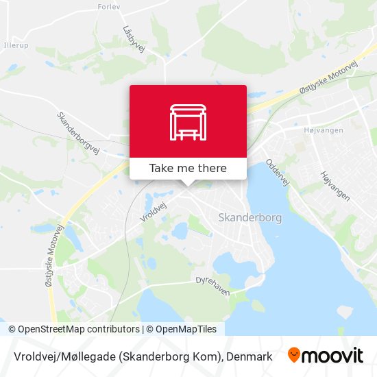 Vroldvej / Møllegade (Skanderborg Kom) map