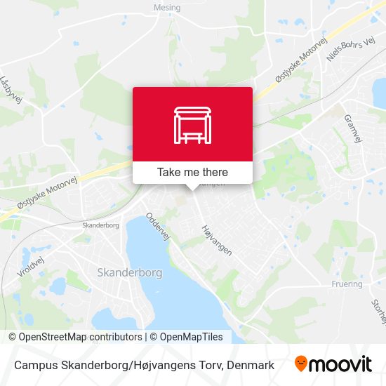 Campus Skanderborg / Højvangens Torv map