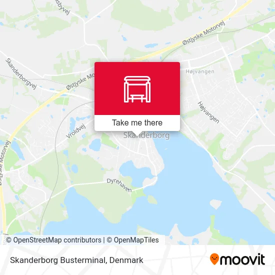 Skanderborg Busterminal map