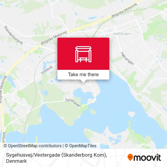 Sygehusvej / Vestergade (Skanderborg Kom) map