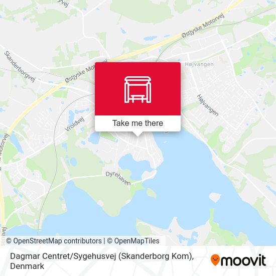 Dagmar Centret / Sygehusvej (Skanderborg Kom) map