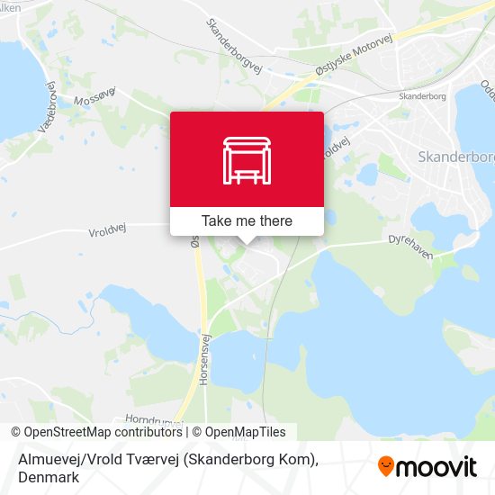 Almuevej / Vrold Tværvej (Skanderborg Kom) map