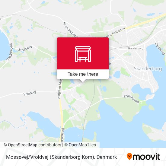 Mossøvej / Vroldvej (Skanderborg Kom) map