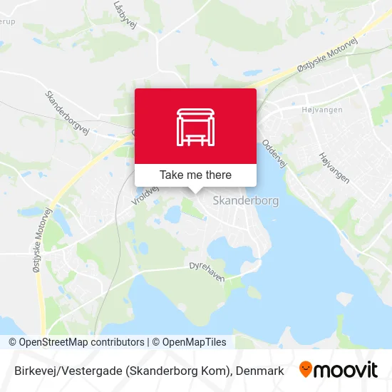 Birkevej / Vestergade (Skanderborg Kom) map