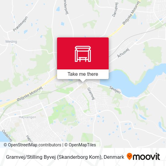 Gramvej / Stilling Byvej (Skanderborg Kom) map