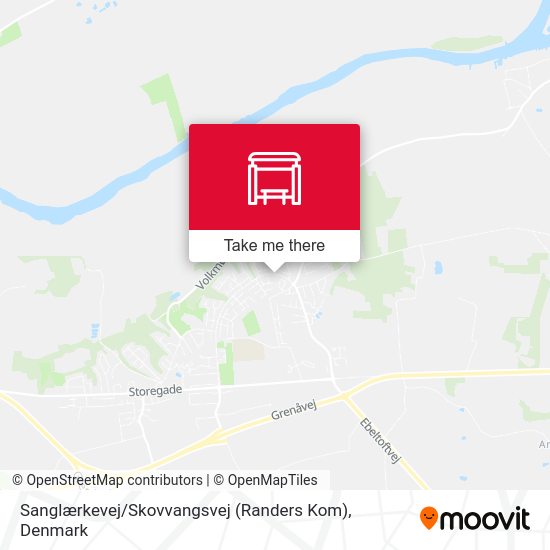 Sanglærkevej / Skovvangsvej (Randers Kom) map