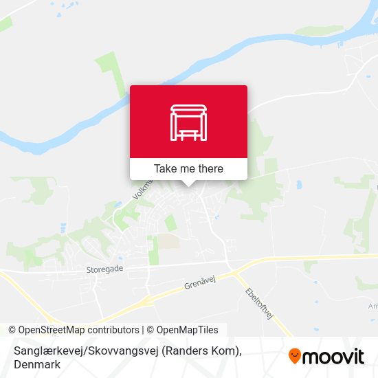 Sanglærkevej / Skovvangsvej (Randers Kom) map