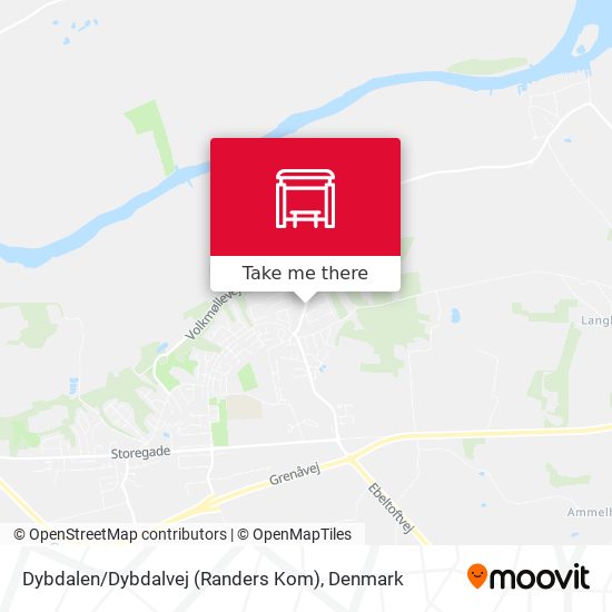 Dybdalen / Dybdalvej (Randers Kom) map