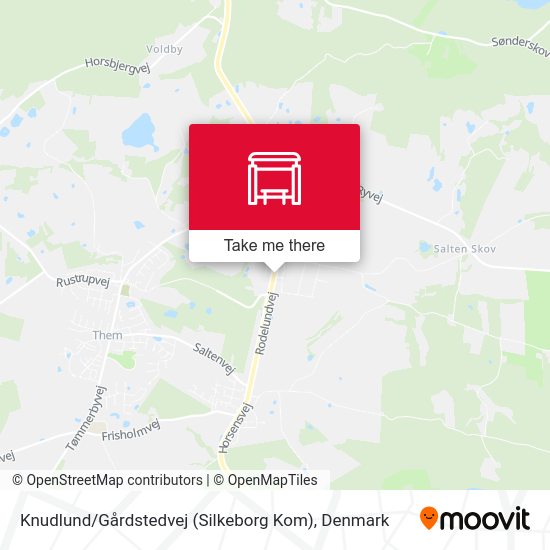 Knudlund / Gårdstedvej (Silkeborg Kom) map