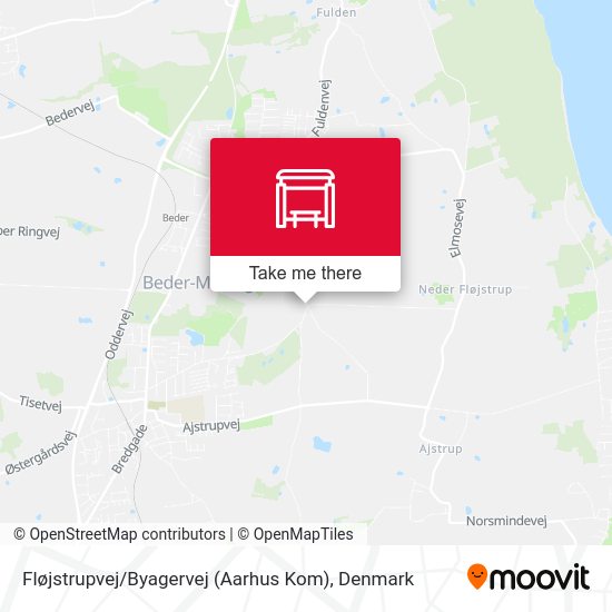Fløjstrupvej / Byagervej (Aarhus Kom) map