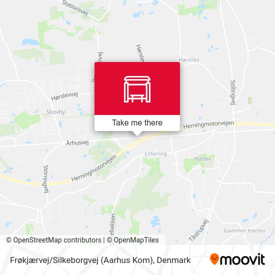 Frøkjærvej / Silkeborgvej (Aarhus Kom) map