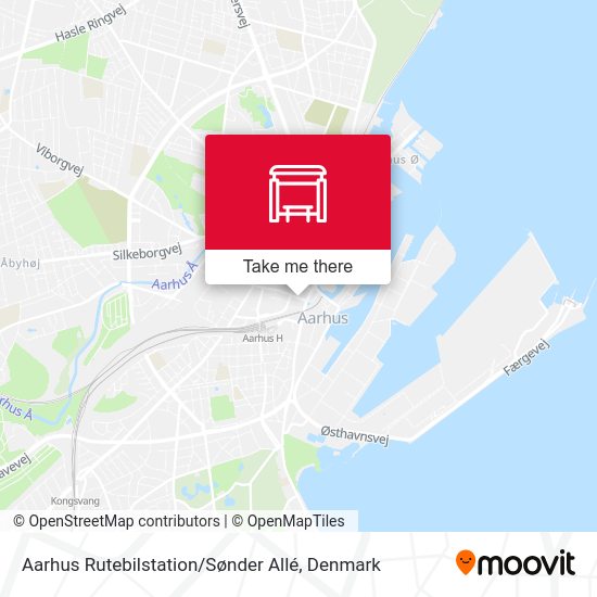 Aarhus Rutebilstation / Sønder Allé map