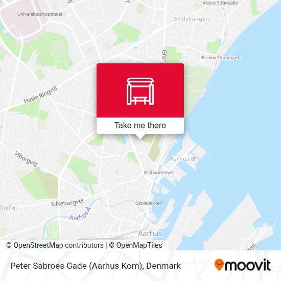 Peter Sabroes Gade (Aarhus Kom) map