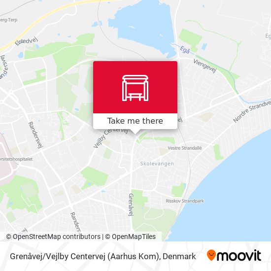 Grenåvej / Vejlby Centervej (Aarhus Kom) map