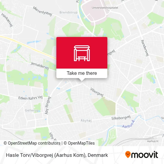 Hasle Torv / Viborgvej (Aarhus Kom) map