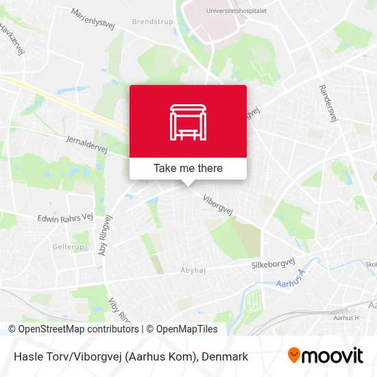Hasle Torv / Viborgvej (Aarhus Kom) map