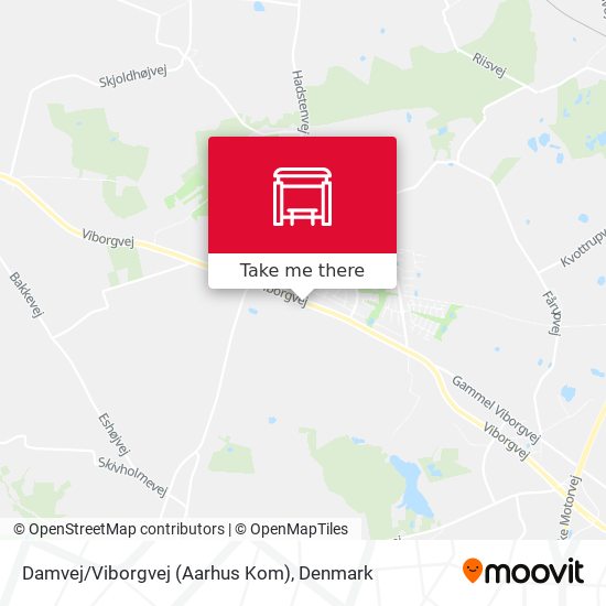 Damvej/Viborgvej (Aarhus Kom) map
