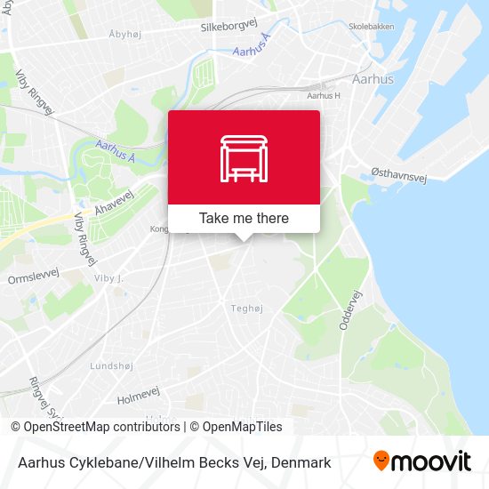 Aarhus Cyklebane / Vilhelm Becks Vej map