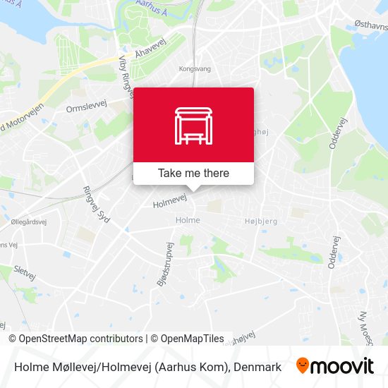 Holme Møllevej / Holmevej (Aarhus Kom) map