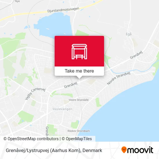 Grenåvej / Lystrupvej (Aarhus Kom) map