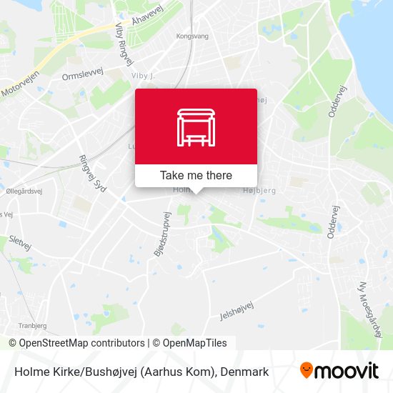 Holme Kirke / Bushøjvej (Aarhus Kom) map
