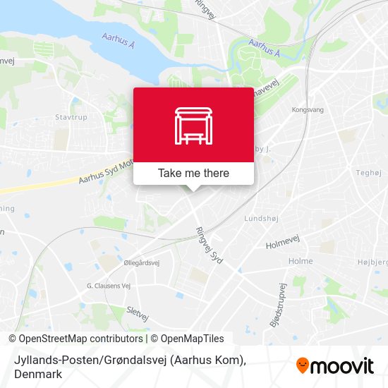 Jyllands-Posten / Grøndalsvej (Aarhus Kom) map