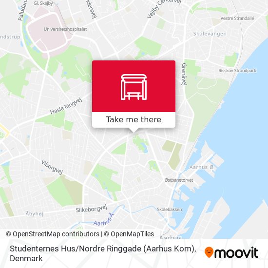 Studenternes Hus / Nordre Ringgade (Aarhus Kom) map