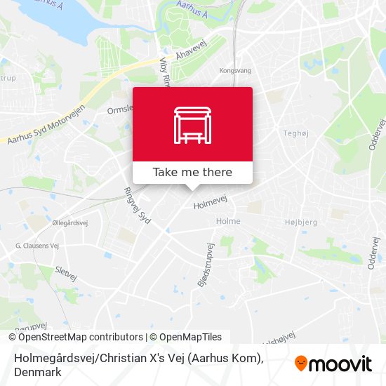 Holmegårdsvej / Christian X's Vej (Aarhus Kom) map