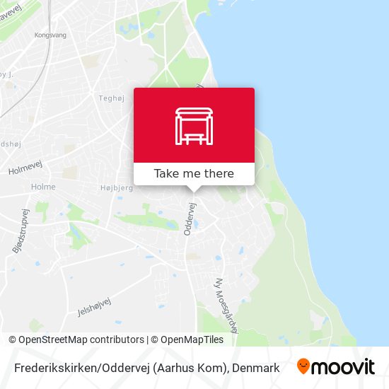 Frederikskirken / Oddervej (Aarhus Kom) map