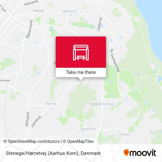 Stenege/Hørretvej (Aarhus Kom) map