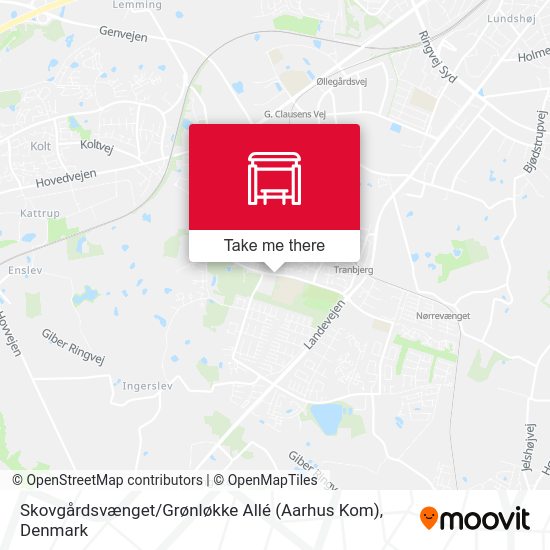 Skovgårdsvænget / Grønløkke Allé (Aarhus Kom) map
