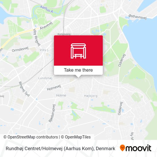 Rundhøj Centret / Holmevej (Aarhus Kom) map