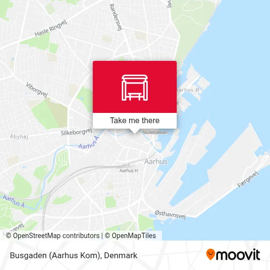 Busgaden (Aarhus Kom) map