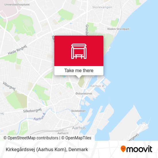 Kirkegårdsvej (Aarhus Kom) map