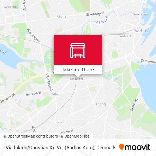 Viadukten / Christian X's Vej (Aarhus Kom) map