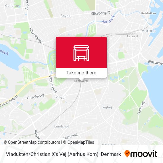 Viadukten / Christian X's Vej (Aarhus Kom) map