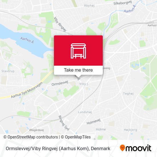 Ormslevvej / Viby Ringvej (Aarhus Kom) map