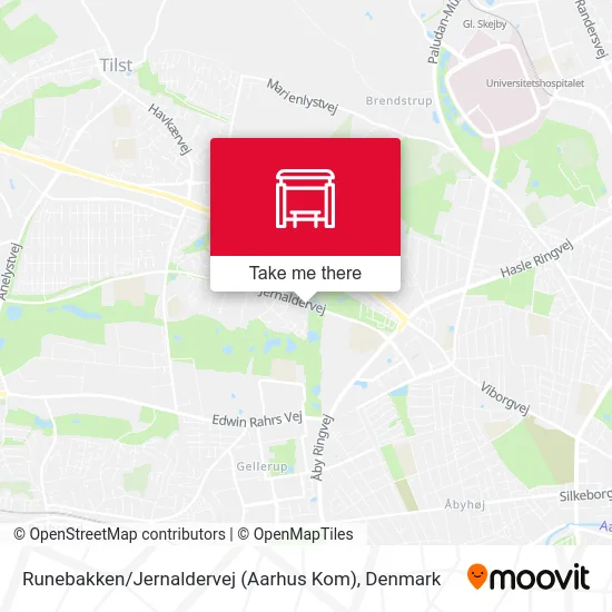 Runebakken / Jernaldervej (Aarhus Kom) map