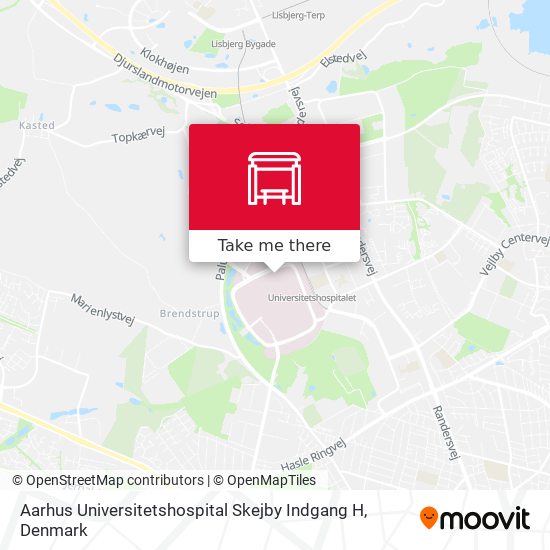 Aarhus Universitetshospital Skejby Indgang H map