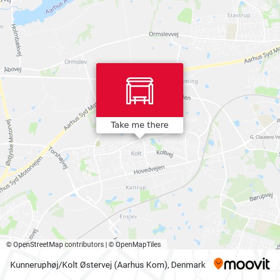 Kunneruphøj / Kolt Østervej (Aarhus Kom) map