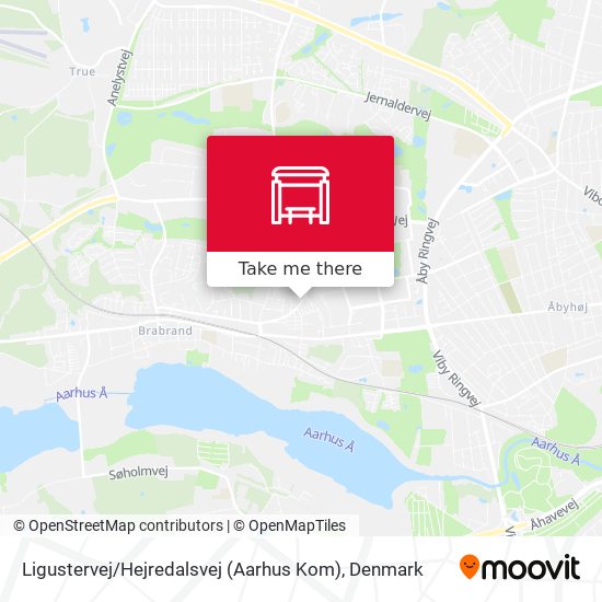Ligustervej / Hejredalsvej (Aarhus Kom) map