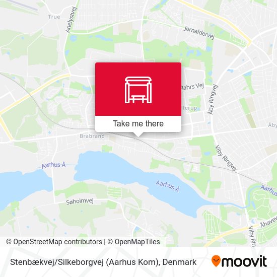 Stenbækvej / Silkeborgvej (Aarhus Kom) map