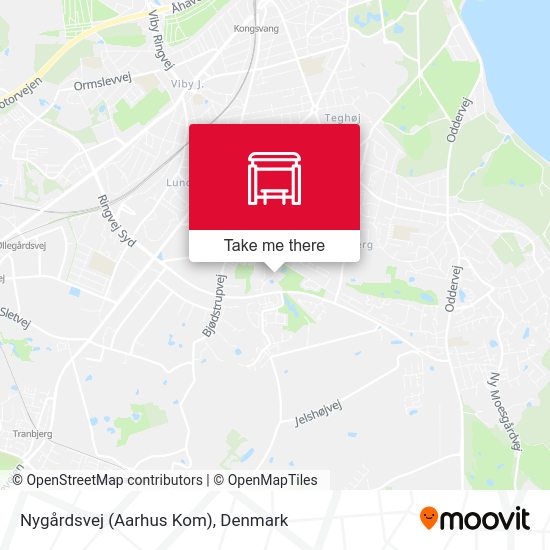 Nygårdsvej (Aarhus Kom) map